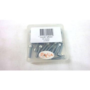 Inbusbout m5x20mm 25 stuks