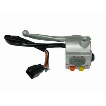 Stuurschakelaar SYM Mio 1 50/100cc grijs met bekabeling en remgreep links origineel 35200-A8B-000