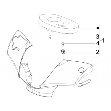 Kilometerteller - Cockpit Piaggio Zip 50 SP 2-takt LC 2006-2013