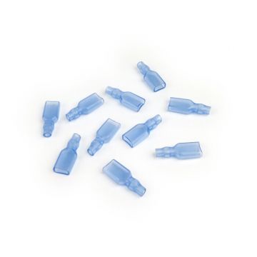 Isolatie voor kabelschoen platte houder 6,3 mm diameter = DIN 46248 10 stuks.