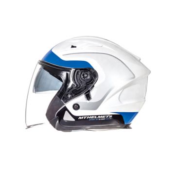 Jethelm MT Avenue Crossroad wit/blauw