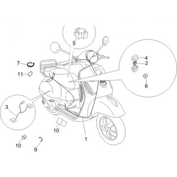 Kabelboom Vespa S 50 4-takt 4V AC