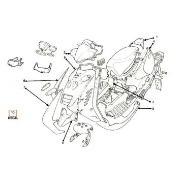 Kappen - Beplating 2 Beta Beta Ark-k 50 2-takt AC zwart grijs 25