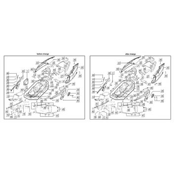 Kappen - Beplating achterzijde Kymco Myroad 700i