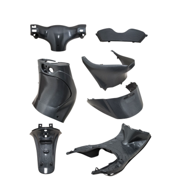 Kappenset binnenzijde compleet Piaggio Zip 2000 carbon look
