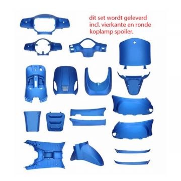 Kappenset  AGM VX50/VX50S/Riva/Riva Sport /China LX/S mat blauw 18-delig