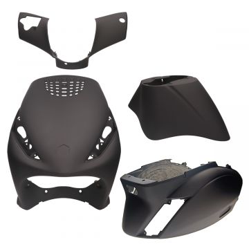 Kappenset origineel model Piaggio Zip 2000 zwart mat