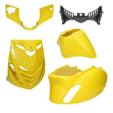 Kappenset SP look Piaggio Zip 2000→50cc 2/4-takt mat geel DMP 5-delig