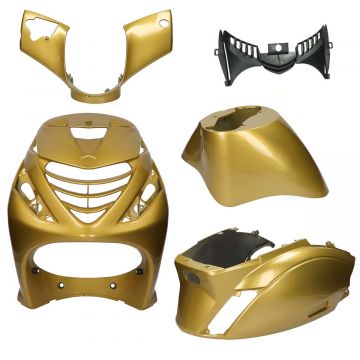 Kappenset Piaggio Zip 2000 SP Porsche gold goud DMP 5-delig