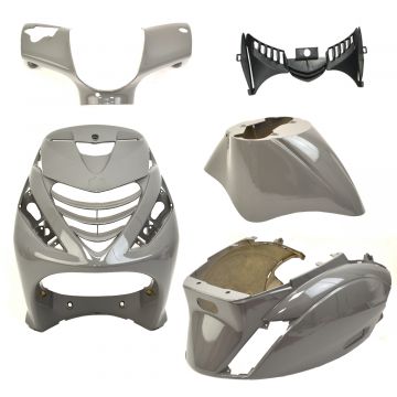 Kappenset SP look Piaggio Zip Audi Nardo donker grijs 5-delig