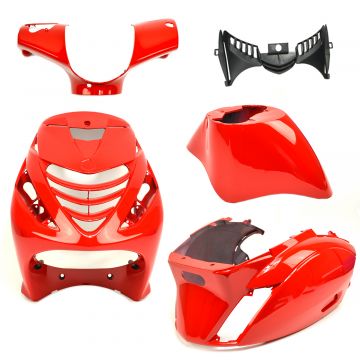 Kappenset Piaggio Zip Sp Ferrari glans rood DMP 5-delig