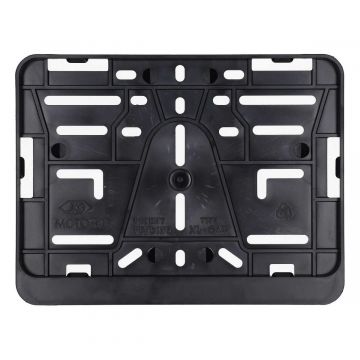 Kentekenplaat houder liggend motor 21cm x 14,3cm zwart