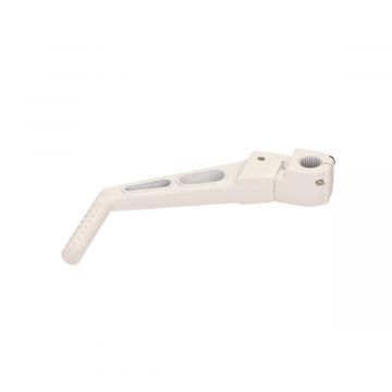 Kickstart pedaal Minarelli AM6 motorblok 2-gaats wit aluminium DMP