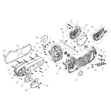 Startmotor - Kicksteras China Venom wit