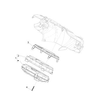 Kilometerteller - Cockpit Piaggio Medley 125 IE ABS Euro 4 2016-2019