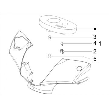 Kilometerteller - Cockpit Piaggo Zip 50 4-takt IGET 3V Euro 5