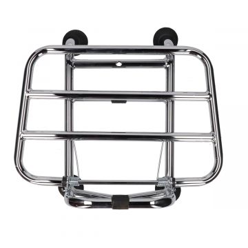 Voorklapdrager Vespa Primavera/Sprint chroom Supertec