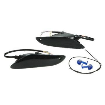 Knipperlicht led set Audi style/ weglopend  Vespa Primavera / Sprint DMP smoke-38837p