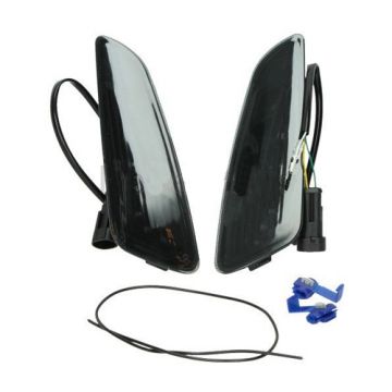 Knipperlicht led set Audi style/ weglopend Vespa Primavera/Sprint DMP smoke voorzijde