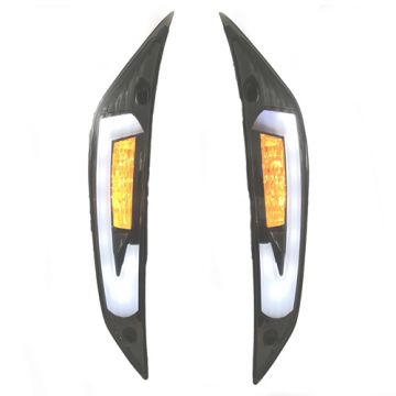 Blinker-Satz Evo-2 Matrix Piaggio Zip 2000 Titan Vorderseite Power1 E-Prüfzeichen