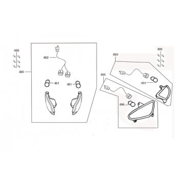 Knipperlichten AGM VX50S brons