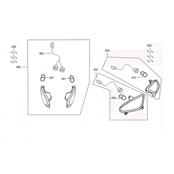 Knipperlichten Edwards Maple V50-2 flat mat antraciet