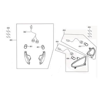 Knipperlichten Kreidler Flory Classic matzwart