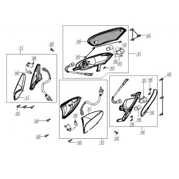 Knipperlichten Kymco Grand Dink 250