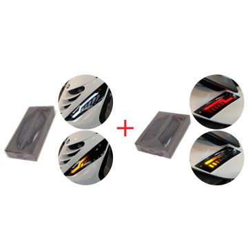 Knipperlicht set Piaggio Zip 2000-> led matrix Alpha styling voorzijde + achterzijde