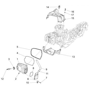 Kleppendeksel - Bougie Piaggio Liberty 125 IGET 3V ABS Euro 5