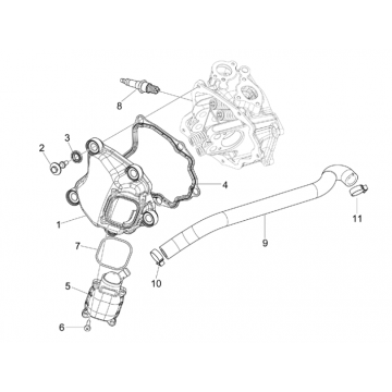 Kleppendeksel - Bougie Vespa GTS 300 ie 2008-2016 (met en zonder ABS)