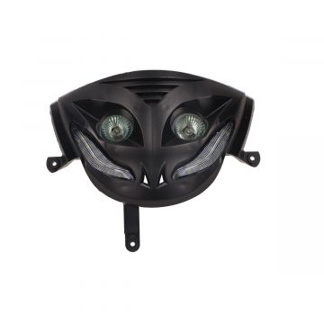 Koplamp + led dagrijverlichting zip2000 zwart DMP