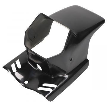 Koplampspoiler vierkant Gilera Citta  / Puch Maxi zwart DMP