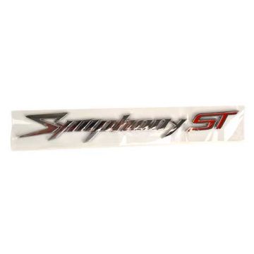 Embleem/sticker dik chroom-rood motorscherm links SYM Symphony ST (Symphony ST) origineel 87128-XPA-000