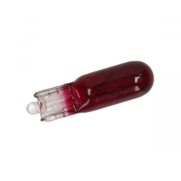 Lamp W1.2W T5 12V 1.2W rood