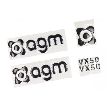 Logo stickerset Agm VX50 zwart