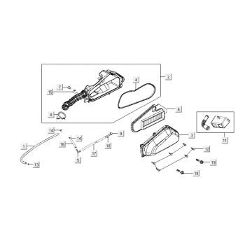 Luchtfilter Kymco Agility Fat 12' 4-takt techno silver