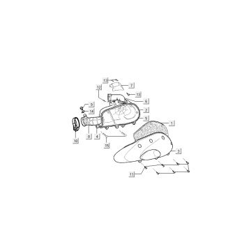 Luchtfilter Kymco Super9 50 2-takt AC oud model matzwart zilver