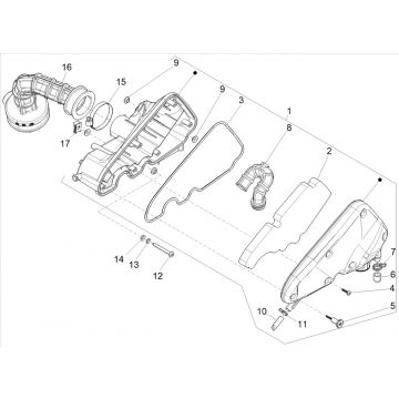 Luchtfilter Vespa Sprint 50 4-takt IGET 3V Euro 5