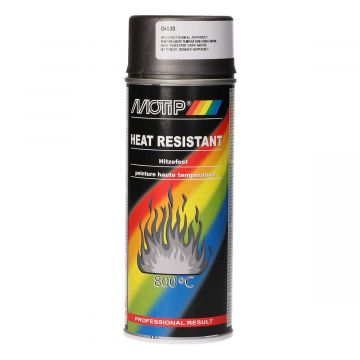 Spuitbus hittebestendig antraciet-zwart 400ml Motip
