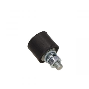 Middenstandaard/onderstandaard stootrubber universeel montagebout 6mm met moer en ring (onder andere minarelli middenstandaard)
