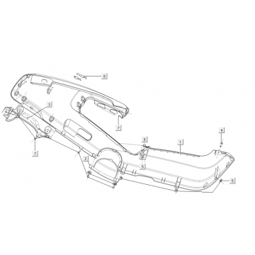 Motorscherm links Niu M+ Sport zilver