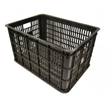 Mand krat 50 liter zwart 45 x 35 x 27