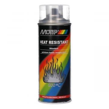 Spuitbus hittebestendig blank 400ml Motip 04033