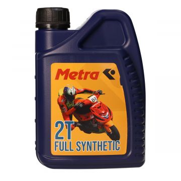 Smeermiddel olie 2-takt vol synth 1L fles Metrakit pro Race