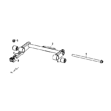 Motorophanging Sym Tonik (WH8018P) white