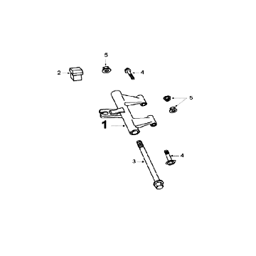 Motorophanging Peugeot V-Clic 50 4-takt AC Wit