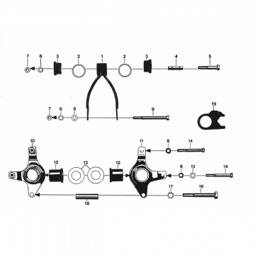 Motorophanging Zundapp 529 alle types