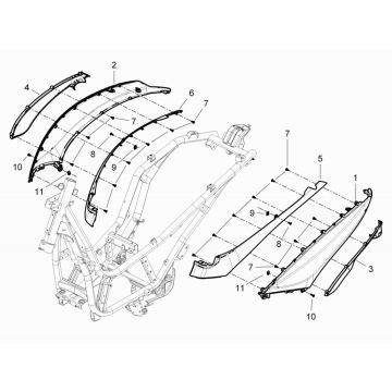 Motorschermen Piaggio Beverly 300 IE ABS Euro 4 2016-2020