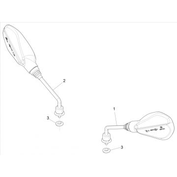 Spiegels Piaggo Zip 50 4-takt IGET 3V Euro 5